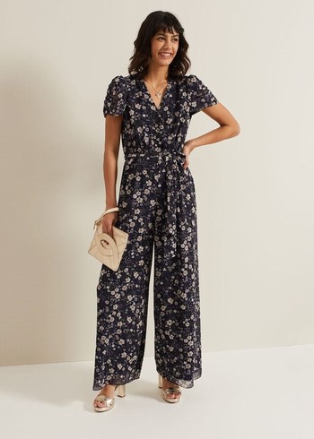 Phase Eight Helene Floral Print Jumpsuit Multicolor Canada | JFZTAD-285